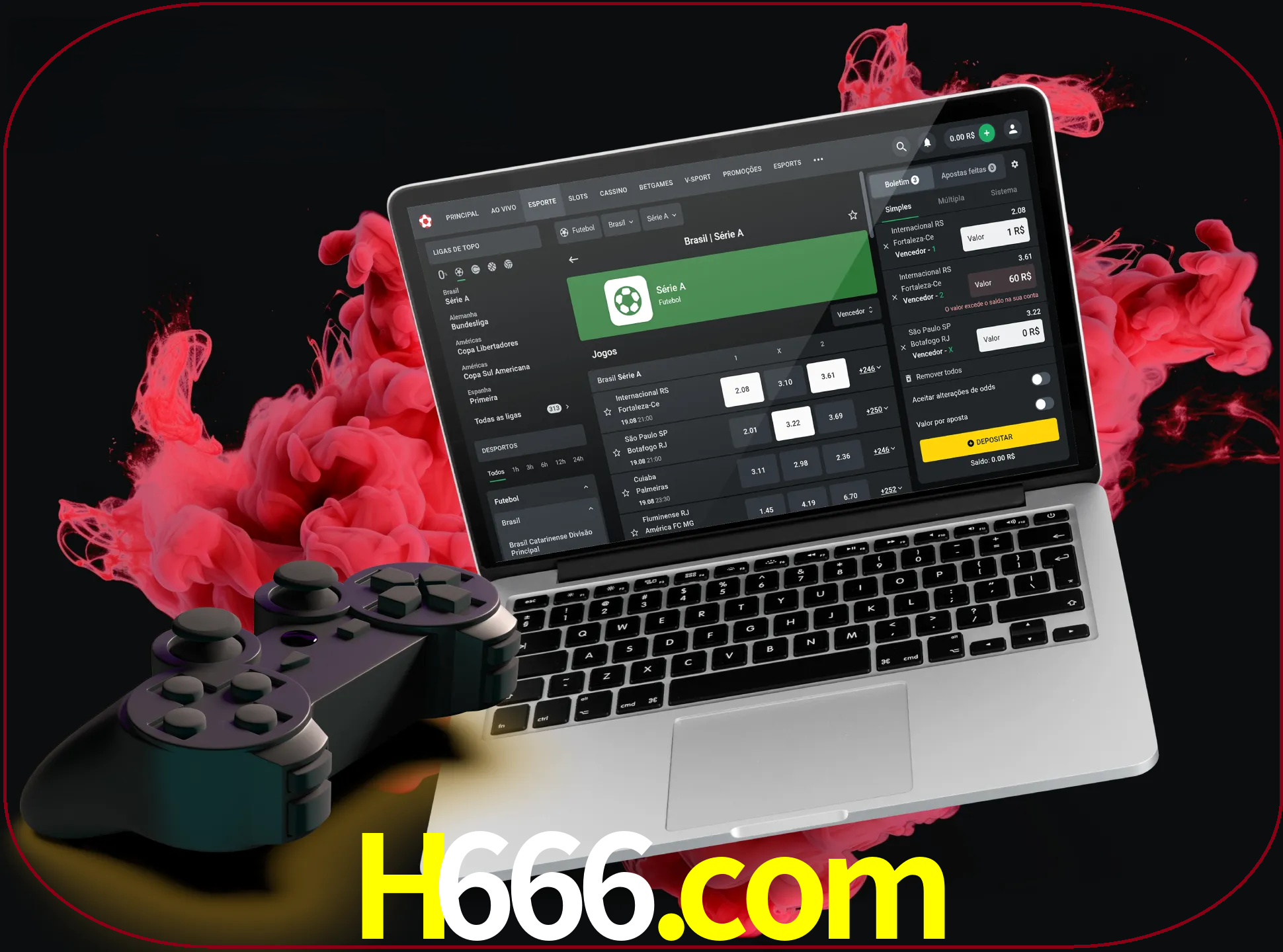 Visite a secção especial de jogos de vídeo em h666 para descobrir em que jogos pode apostar e ganhar muito dinheiro.