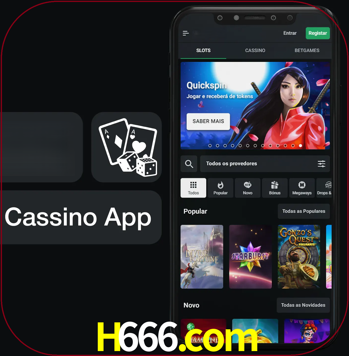 Jogue jogos de cassino e ganhe.