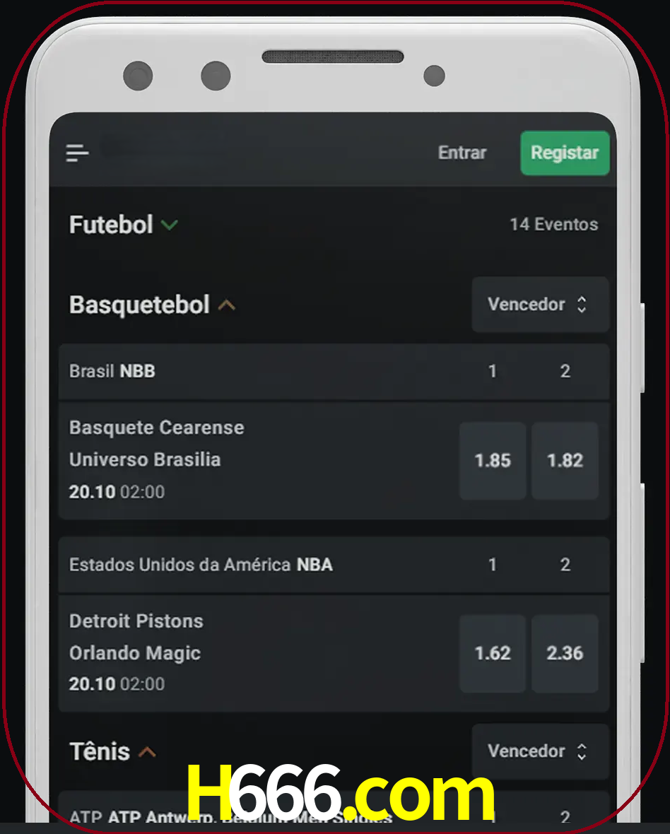 Aposte e assista aos esportes em formato ao vivo.