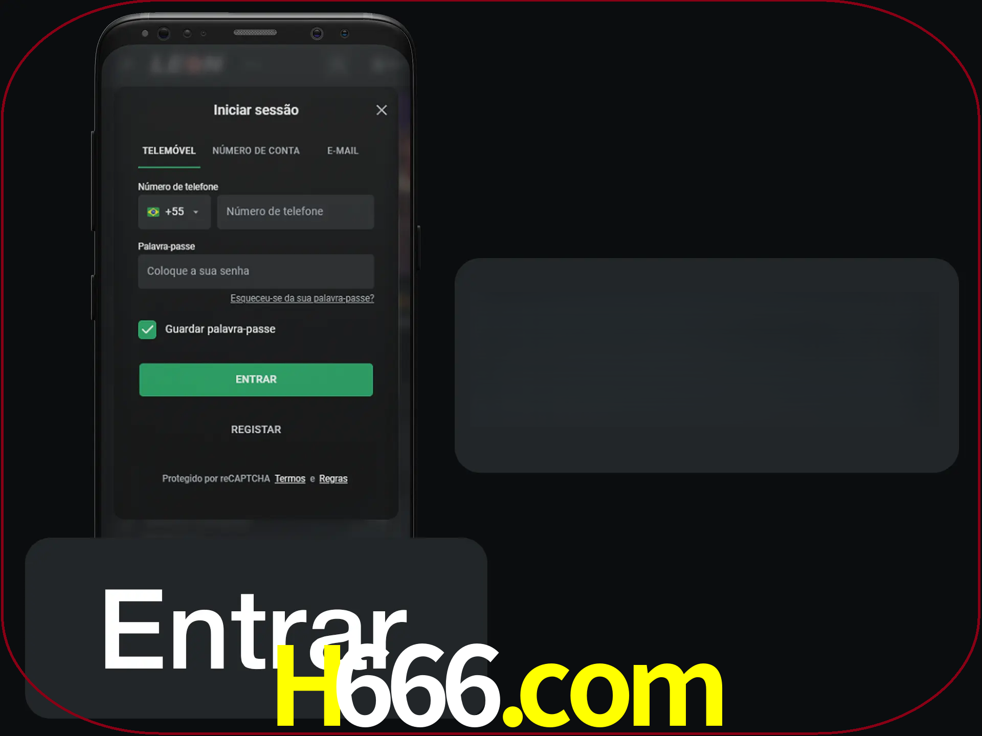 Faça o login para começar a apostar e jogar no cassino.