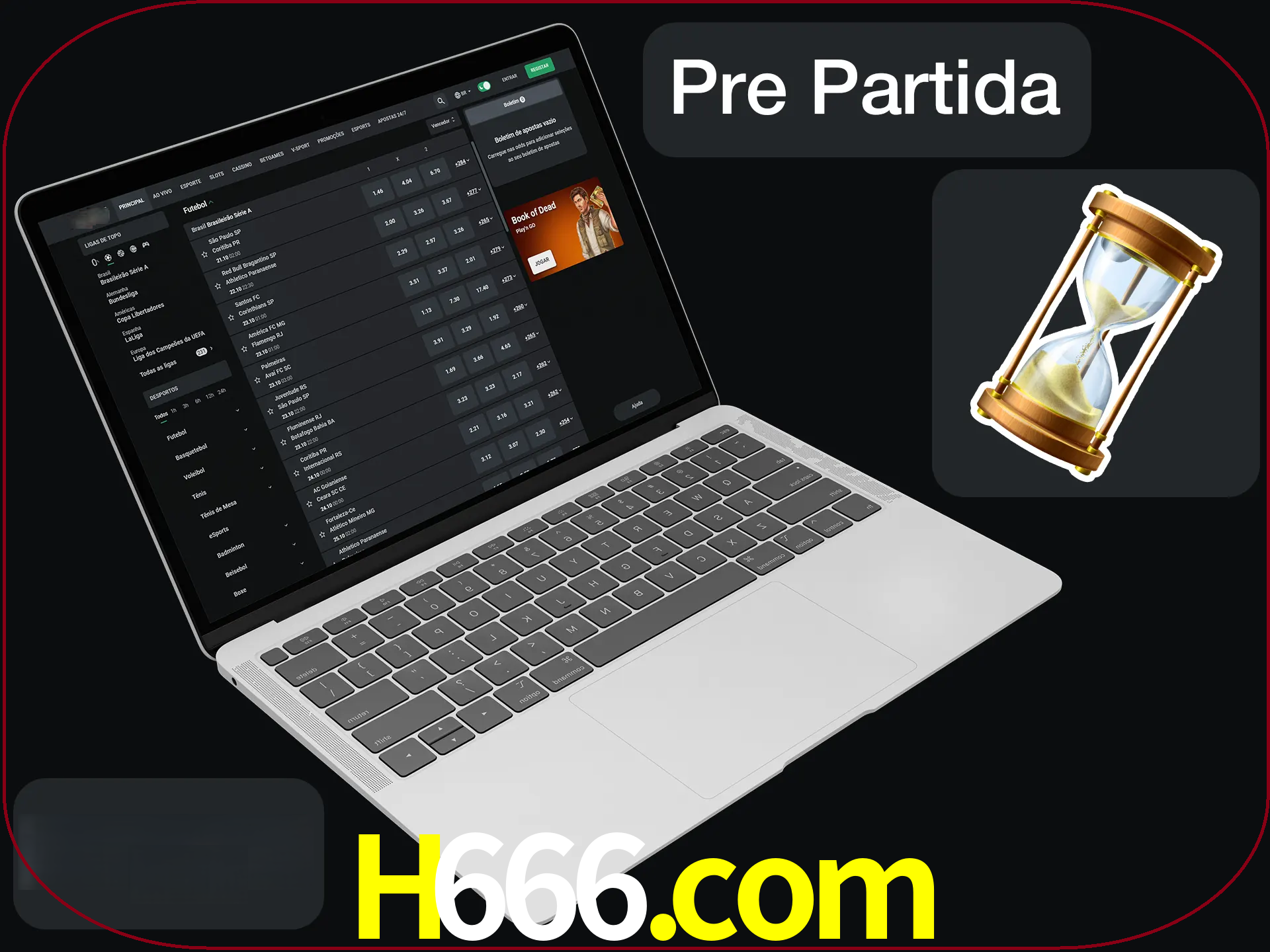 Fazer apostas em partidas futuras.