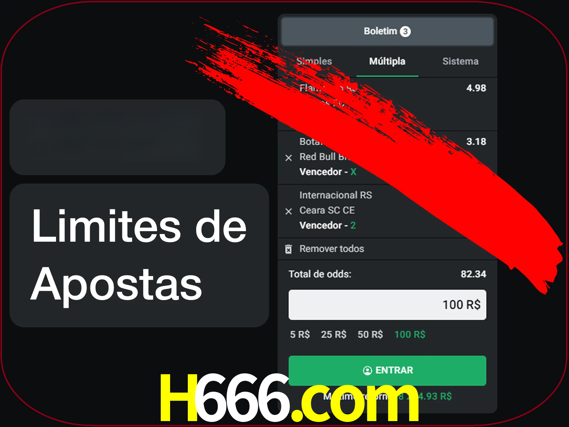 Não faça apostas loucas.