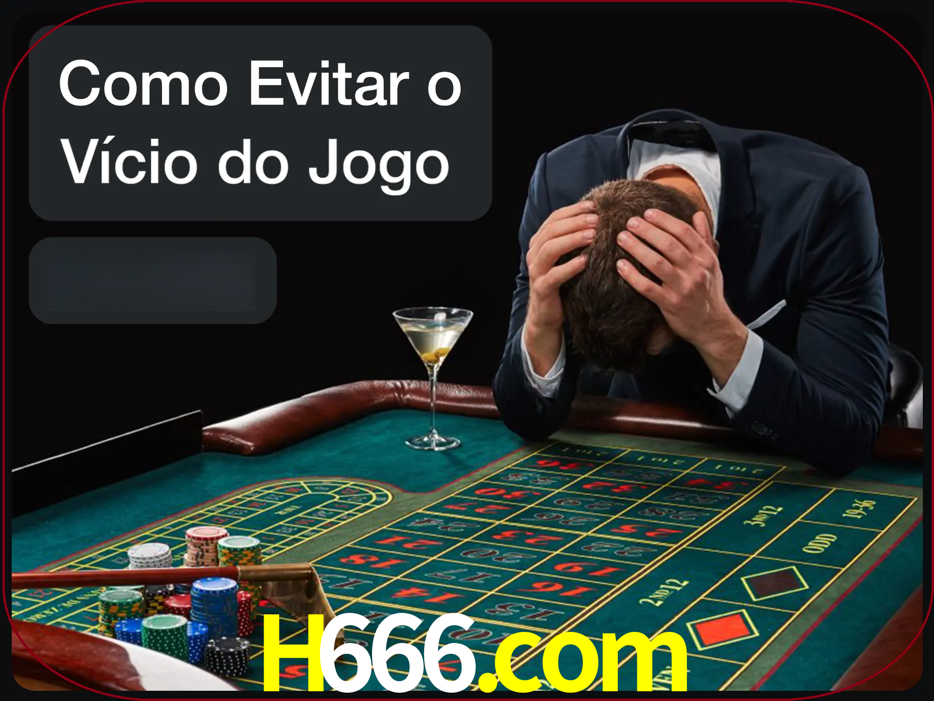 Você é responsável por cada uma de suas apostas.