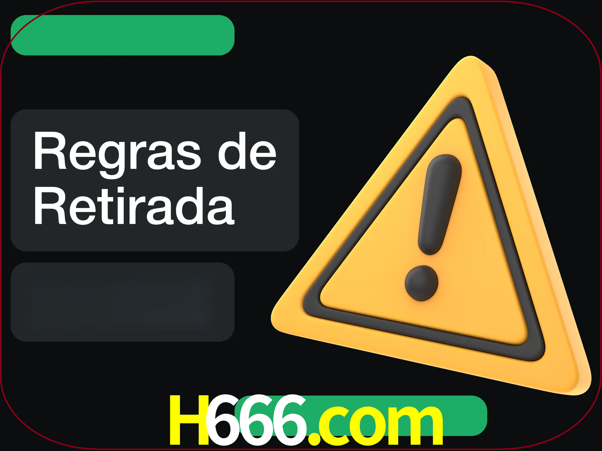 Leia as regras antes de fazer primeiro comdawal.